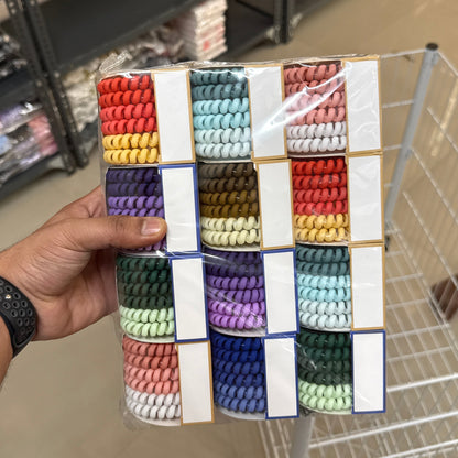 Spiral Hair Rubber Band ( Pack of 12 ) - UBKWS381