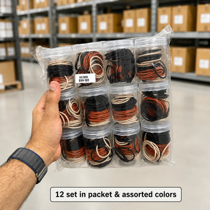 Soft hair ties bottle (1Dz) - UB-448