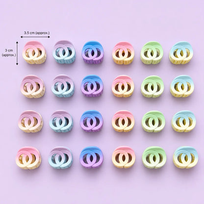 Mini Gradient hair claw (24Pcs) - UBKWS2878