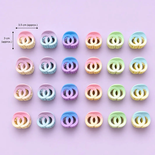 Mini Gradient hair claw (24Pcs) - UBKWS2878