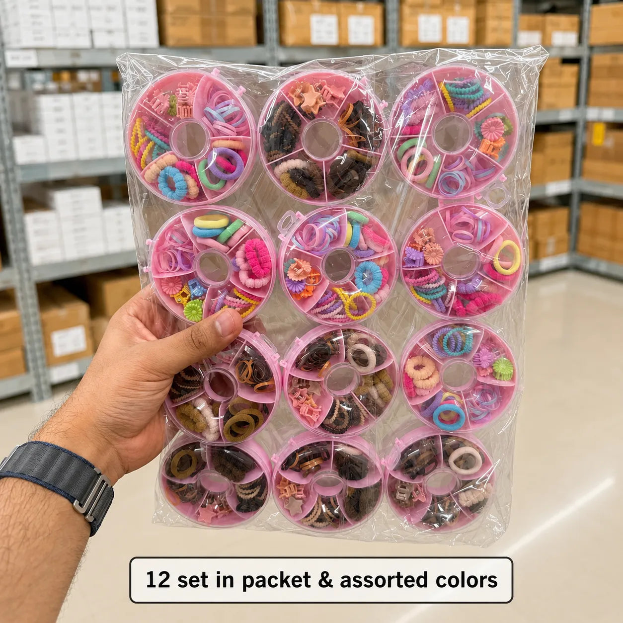 Kids hair accessories set (1Dz) - UB-427