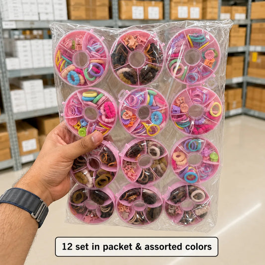 Kids hair accessories set (1Dz) - UB-427