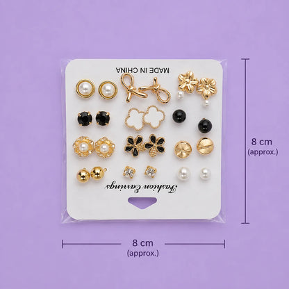 12 Pair Korean stud card (1Dz) - UBKWS534