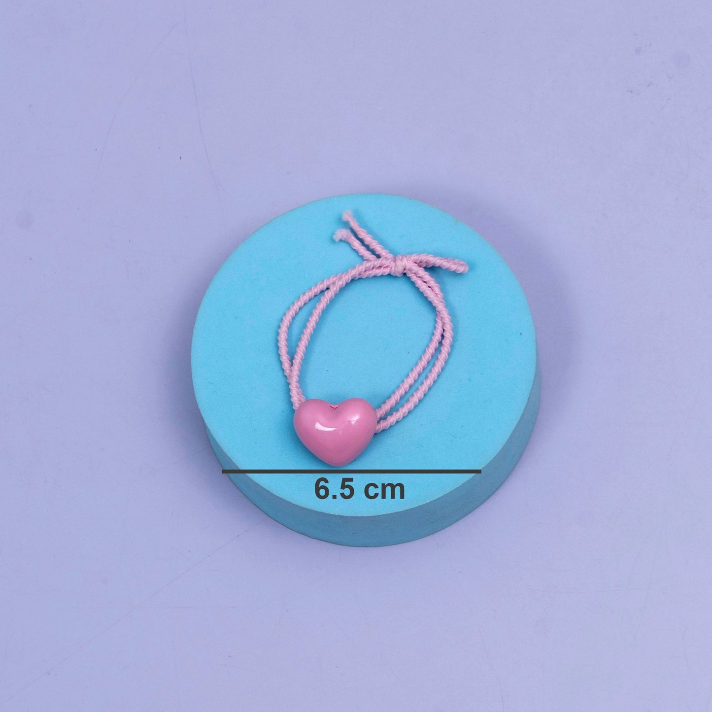 Heart Charm Elastic Hair Tie (1Dz) - UBKWS2585