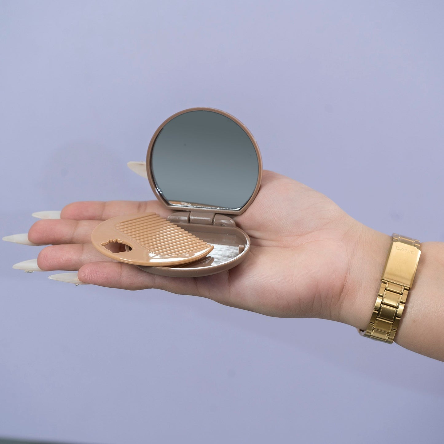 Mini Foldable Mirror Comb (1Dz) - UBKWS2569