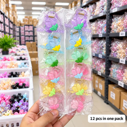 Tulip Flower Hair Clips (1Dz) – UBKWS4316
