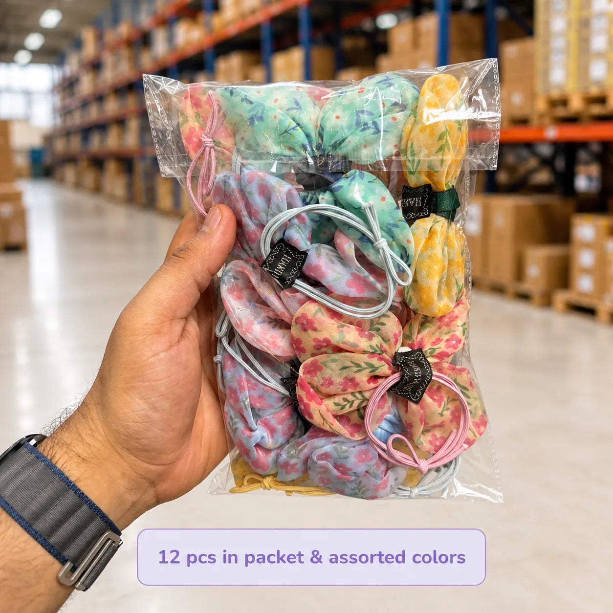 Buttterfly hair ties (1Dz) - UB-460