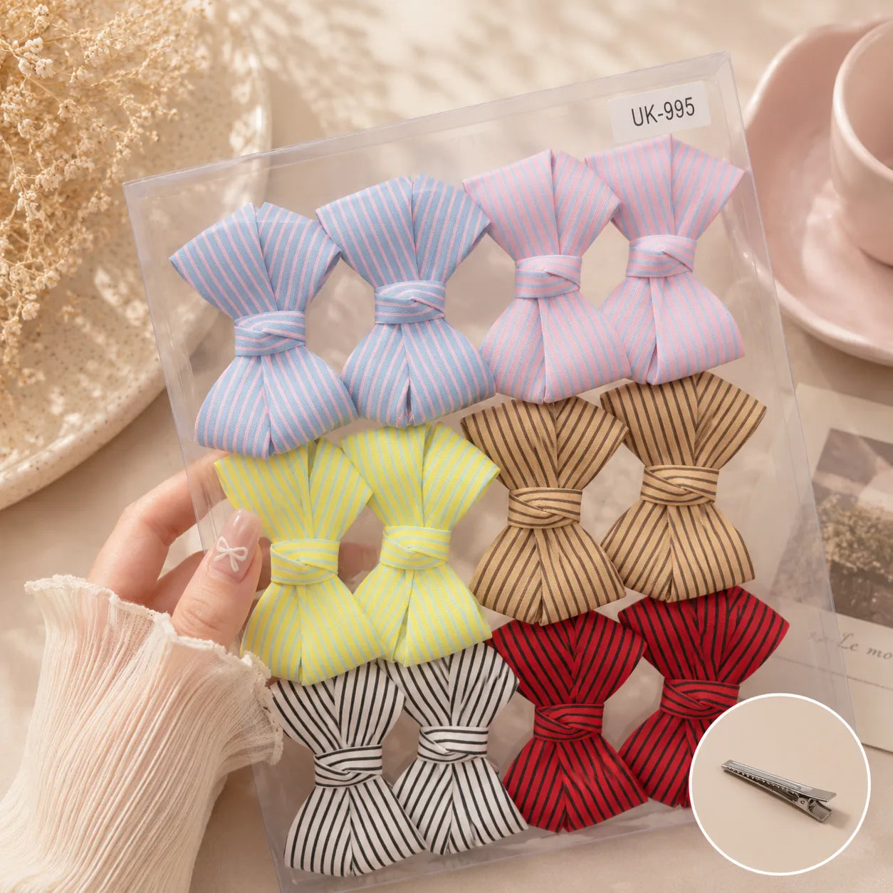 Bow hair pin (1Dz) - UBKWS2829