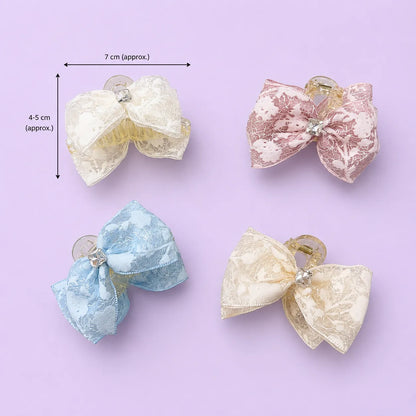 Korean Medium hair bows (1Dz) - UBKWS2981