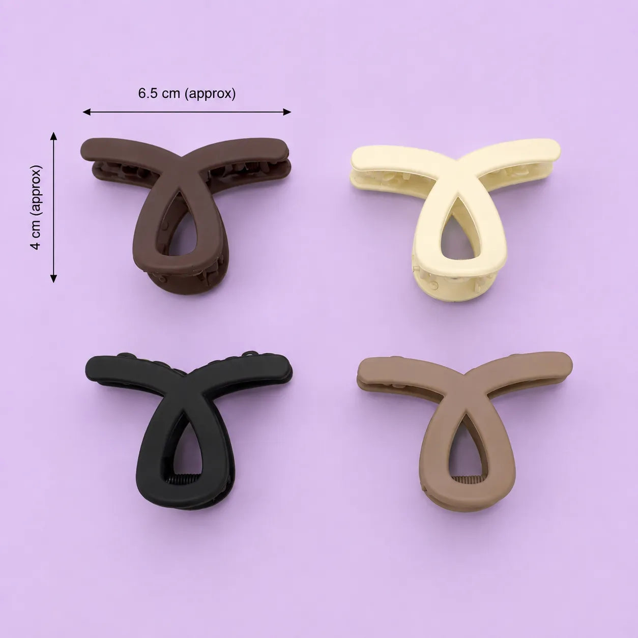 Korean matt hair claw (1Dz) - UBKWS4166