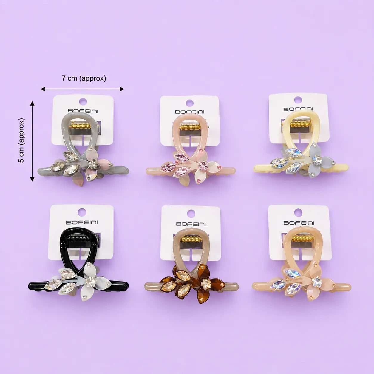 Premium Bofeini hair claw (1Dz) - UBKWS4152