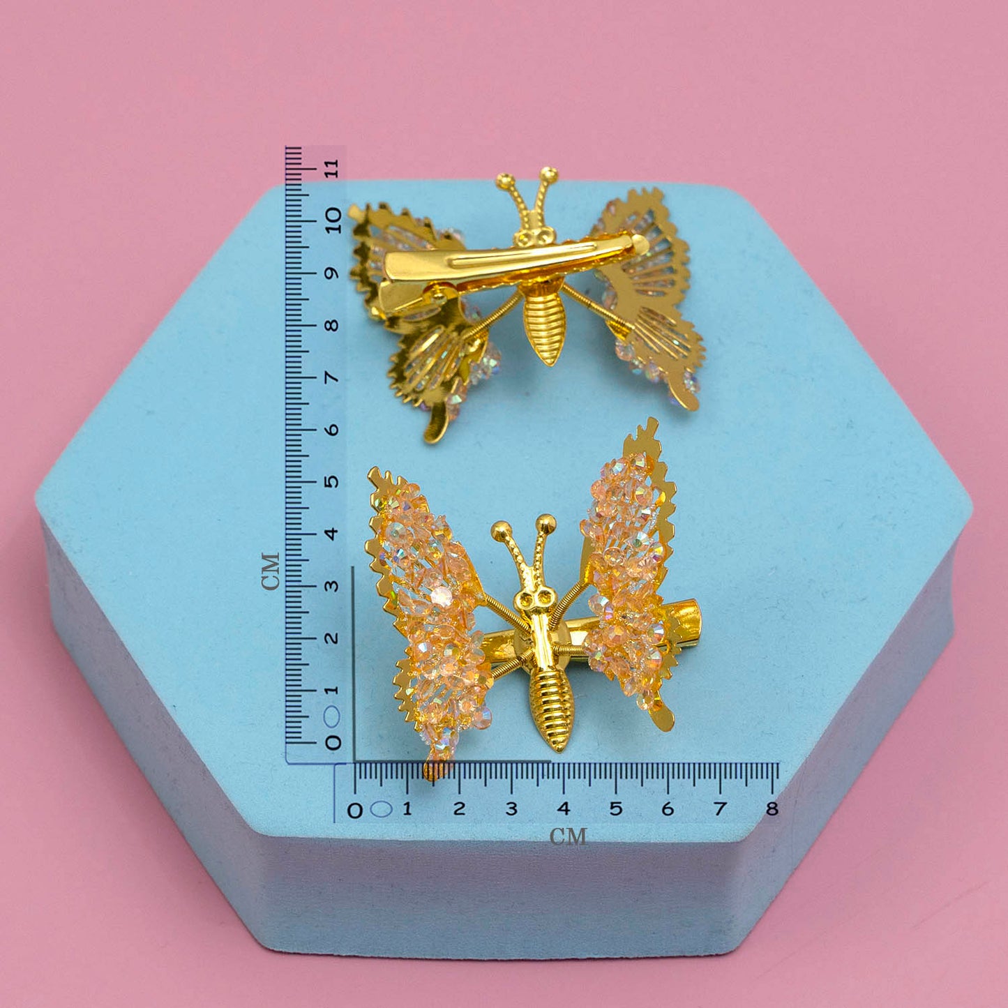 Butterfly glitter pins (Pack of 12) - UBKWS889