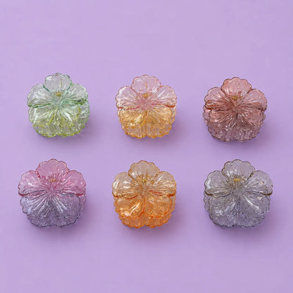 Korean hibiscus flower clip (1Dz) - UBKWS2816
