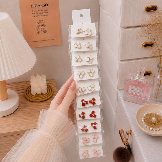Korean Earrings (10 Pairs) - UBKWS4119