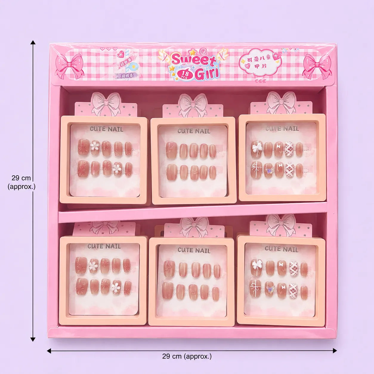 Korean Press on nails (18 sets) - UBKWS2968