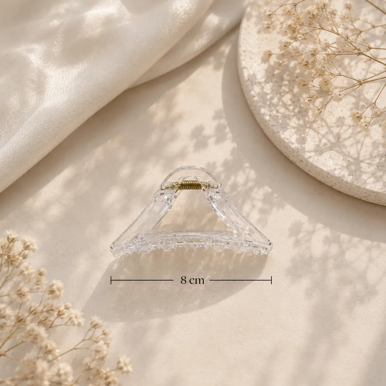 Transparent korean hair claw (1Dz)  - UBKWS2834