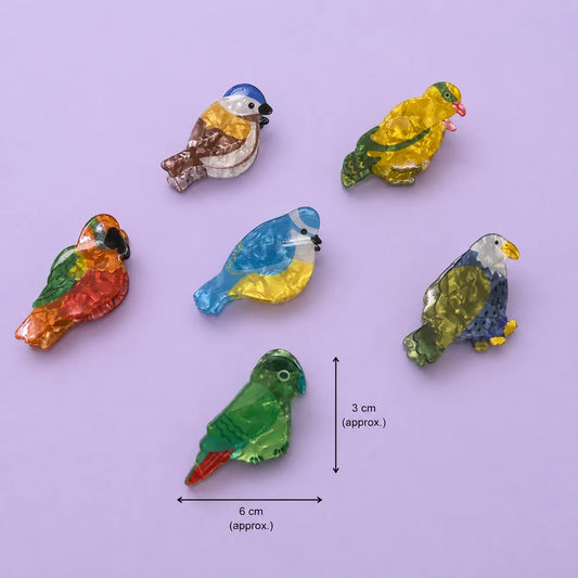 Acrylic Bird Hair claw (1Dz) - UBKWS2861