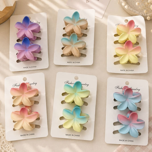 Gradient Mini Flower Hair Claw (1Dz) - UBKWS746