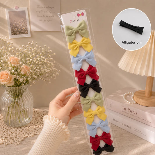 Printed hair bow (10 Pcs) - UBKWS0011-C