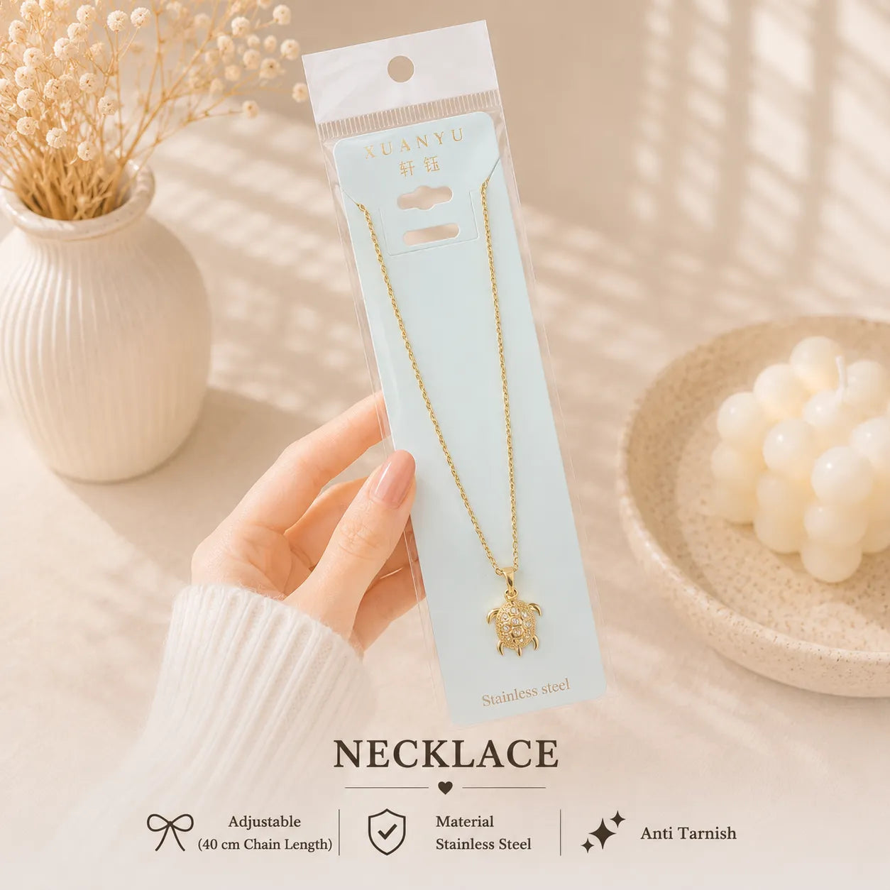 Korean Pendant Necklace - UBKWS3047