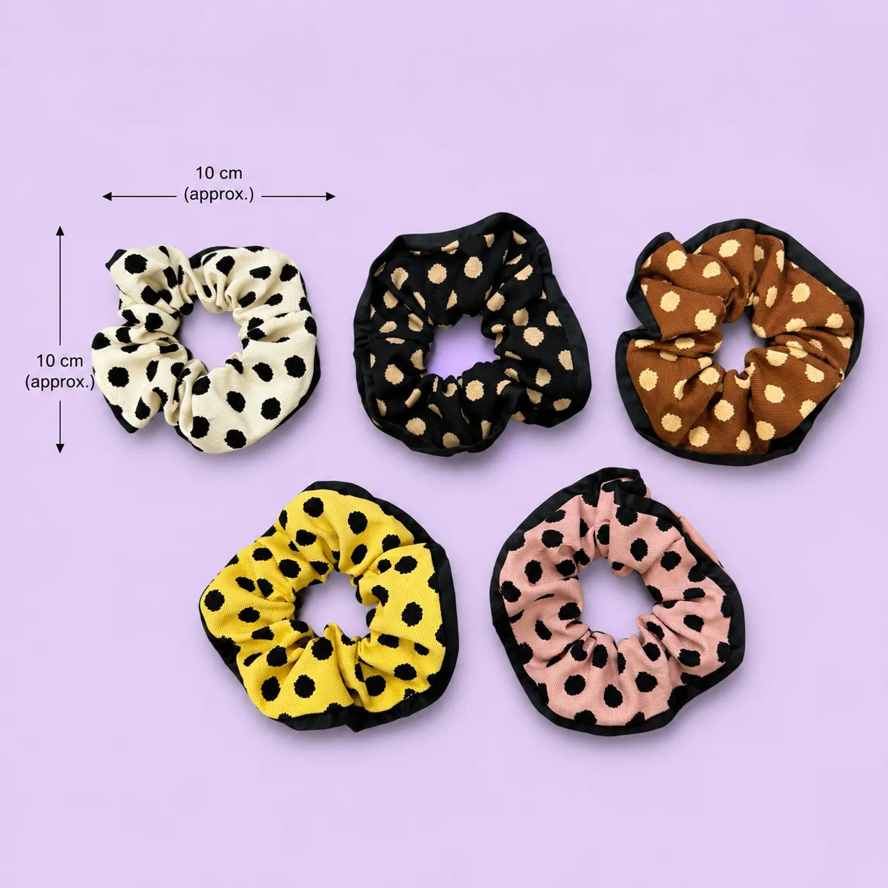 Printed hair scrunchies (1Dz) - UBKWS2872