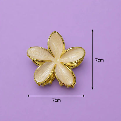 XL Premium flower metal hair claw (6Pcs) - UBKWS2803