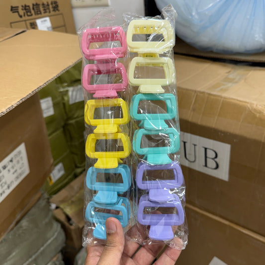 Matte Rectangle Mini Hair Claw (1Dz) - UBKWS2435