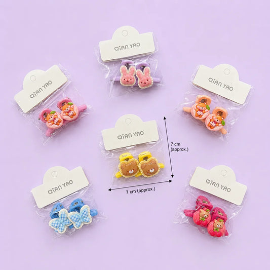 Mini flower hair claw (10 Pcs) - UBKWS2965