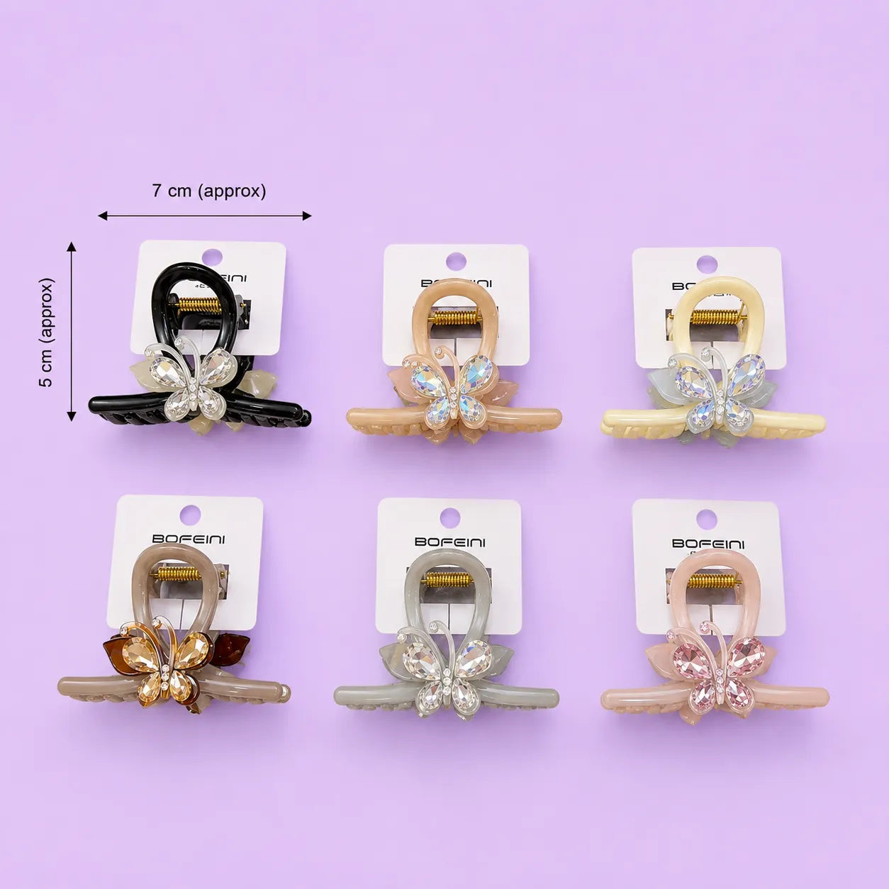 Premium Bofeini hair claw (1Dz) - UBKWS4149