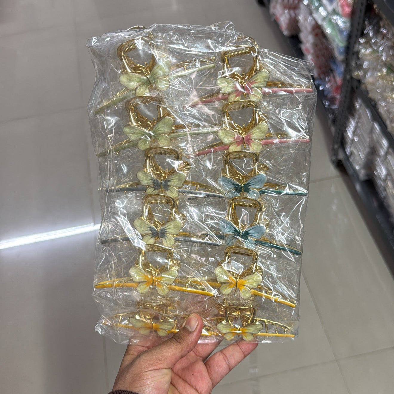 Butterfly Hair Claw ( Pack of 12 ) - UBKWS391