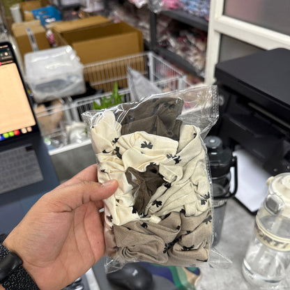 Mini Bow Print Scrunchie (1Dz) - UBKWS2495