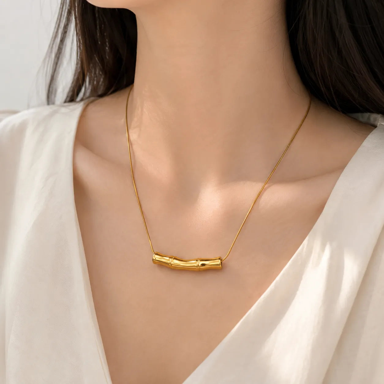 Bamboo necklace (1Pc) - UBKWS3015