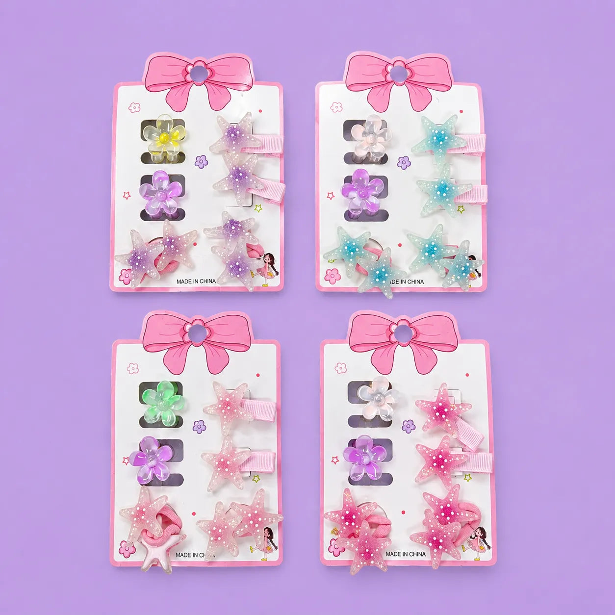 Starfish Kids hair accessories set (1Dz) - CP-173