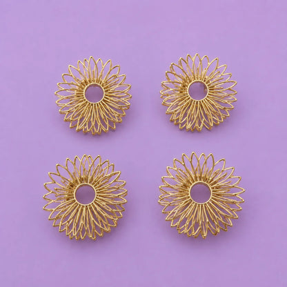 Sunflower metal hair claw (1Dz) - UBKWS2807