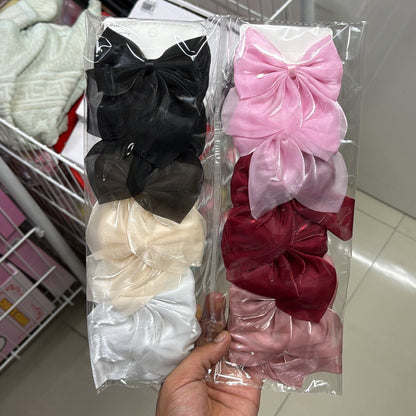 shimmer hair bows (Pack of 12) - UBKWS683