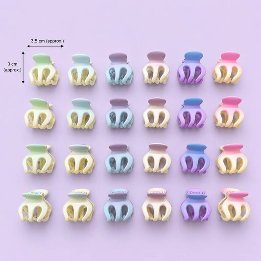 Mini Gradient hair claw (24Pcs) - UBKWS2879