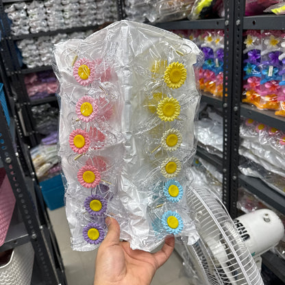 Transparent Daisy Hair Claw (1Dz) - UBKWS2477