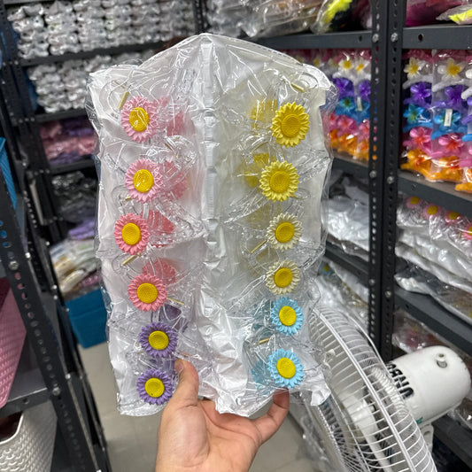Transparent Daisy Hair Claw (1Dz) - UBKWS2477