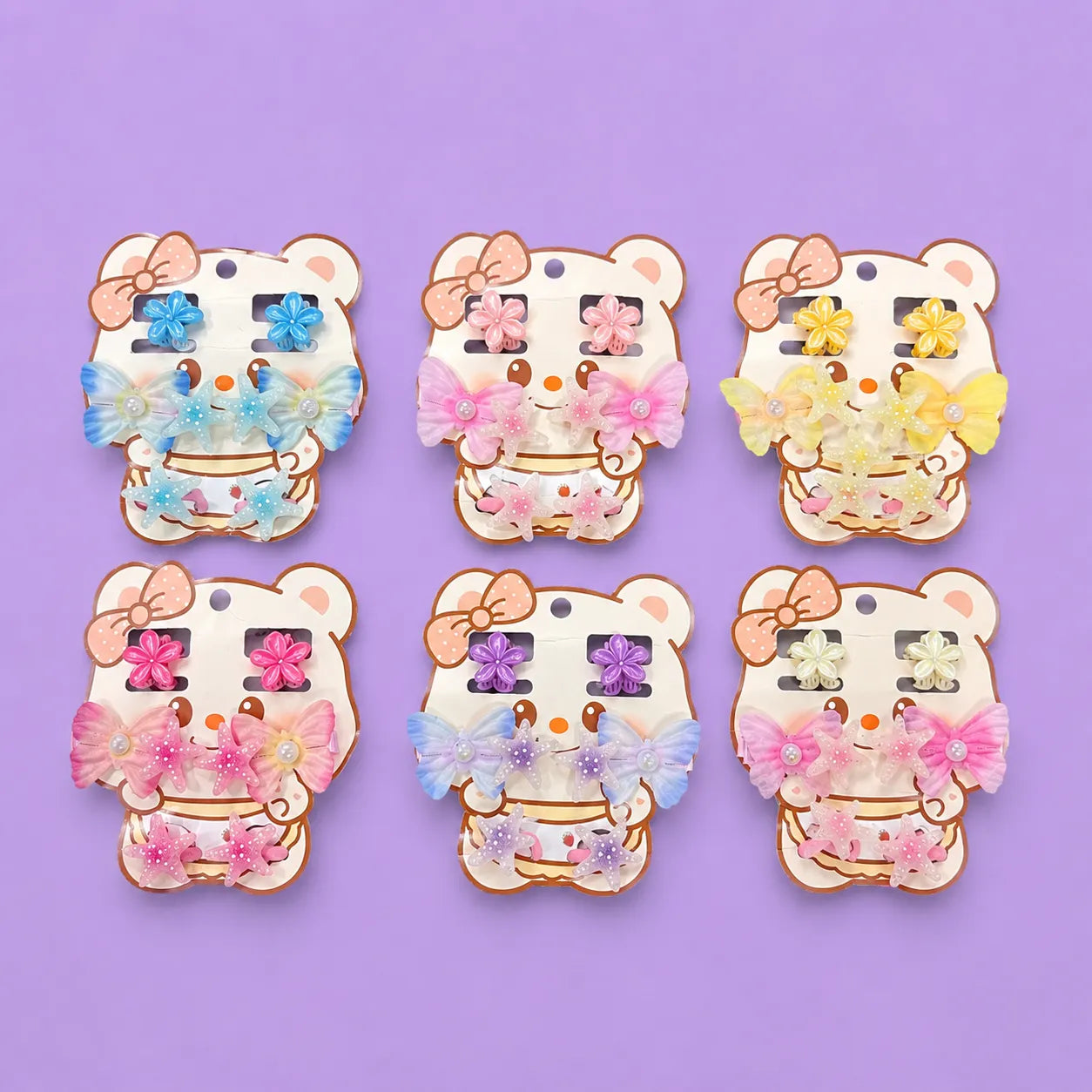 Butterfly Kids hair accessories set (1Dz) - CP-178