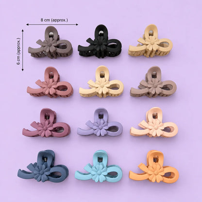 Flower Matt hair claw (1Dz) - UBKWS2926