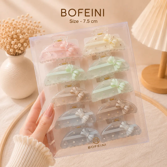 Premium Bofeini hair claw (1Dz) - UBKWS4053