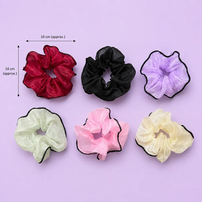 Mesh hair scrunchies (1Dz) - UBKWS2943