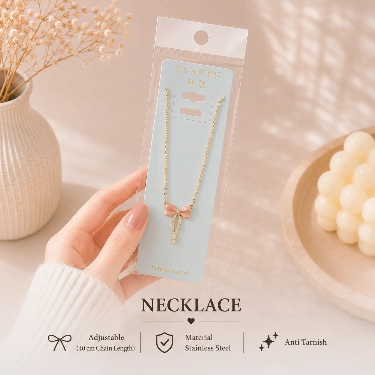 Korean Pendant Necklace - UBKWS3044