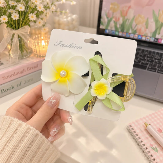 Plumeria Flower Hair Claw & Pin Set (1Dz) – UBKWS4300