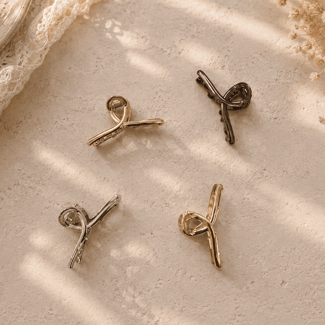 Knot Metal Hair Claw (1Dz) – UB-430
