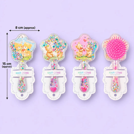 Star Kids Glitter hair brush (1Dz) - UBKWS4328