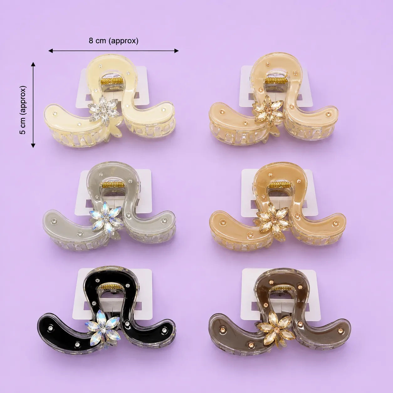 Premium Bofeini hair claw (1Dz) - UBKWS4154