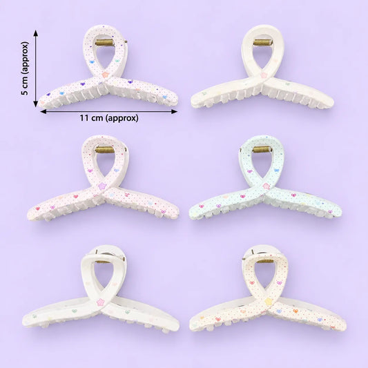 Printed Gingham Hair claw (1Dz) - UBKWS4304