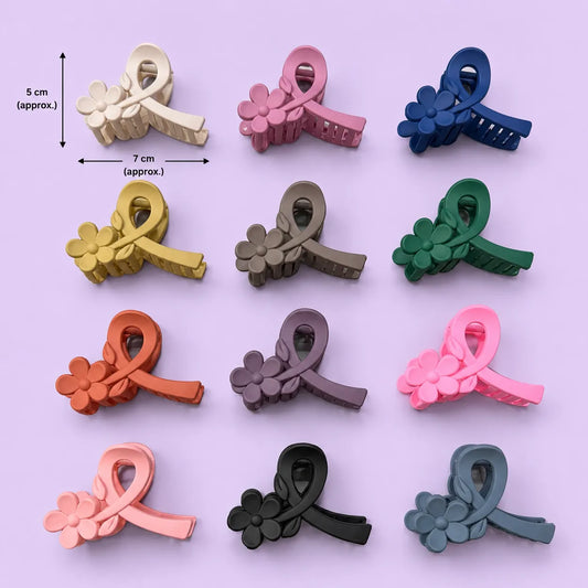 Matt flower hair claw (1Dz) - UBKWS2934