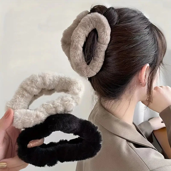 korean fur Hair claw (Pack of 12) - UBKWS596